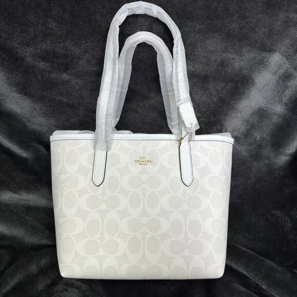 Coach Handbags - Coach Cream Leather Satchel